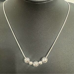 Belk Silver Necklace and Earring Set